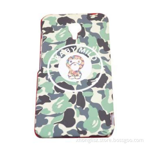 Army green stickers PC phone case for Samsung S4